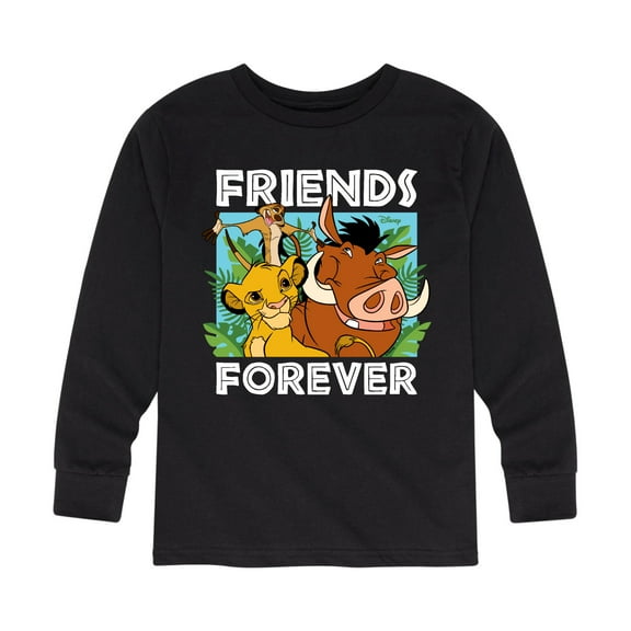 The Lion King - Simba Pumbaa, & Timon - Best Friends - Toddler & Youth Long Sleeve Graphic T-Shirt