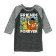 thumbnail image 1 of The Lion King - Simba Pumbaa, & Timon - Best Friends - Toddler & Youth Raglan Graphic T-Shirt, 1 of 6