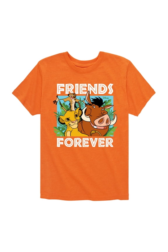 The Lion King - Simba Pumbaa, & Timon - Best Friends - Toddler & Youth Short Sleeve Graphic T-Shirt