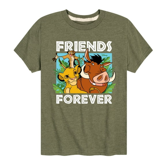 The Lion King - Simba Pumbaa, & Timon - Best Friends - Toddler & Youth Short Sleeve Graphic T-Shirt