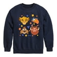 thumbnail image 1 of The Lion King - Simba, Pumbaa, Timon, & Zazu - Toddler & Youth Crewneck Fleece Sweatshirt, 1 of 5