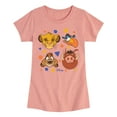 thumbnail image 1 of The Lion King - Simba, Pumbaa, Timon, & Zazu - Toddler & Youth Girls Short Sleeve Graphic T-Shirt, 1 of 6