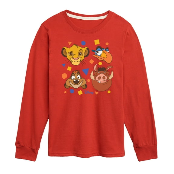 The Lion King - Simba, Pumbaa, Timon, & Zazu - Toddler & Youth Long Sleeve Graphic T-Shirt