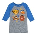 thumbnail image 1 of The Lion King - Simba, Pumbaa, Timon, & Zazu - Toddler & Youth Raglan Graphic T-Shirt, 1 of 4