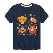 The Lion King - Simba, Pumbaa, Timon, & Zazu - Toddler & Youth Short Sleeve Graphic T-Shirt