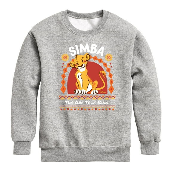 The Lion King - Simba - The One True King - Toddler & Youth Crewneck Fleece Sweatshirt