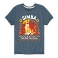 thumbnail image 1 of The Lion King - Simba - The One True King - Toddler & Youth Short Sleeve Graphic T-Shirt, 1 of 5