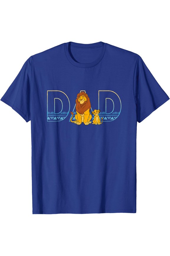 The Lion King Simba and Mufasa Dad DTG Print Unisex T-Shirt
