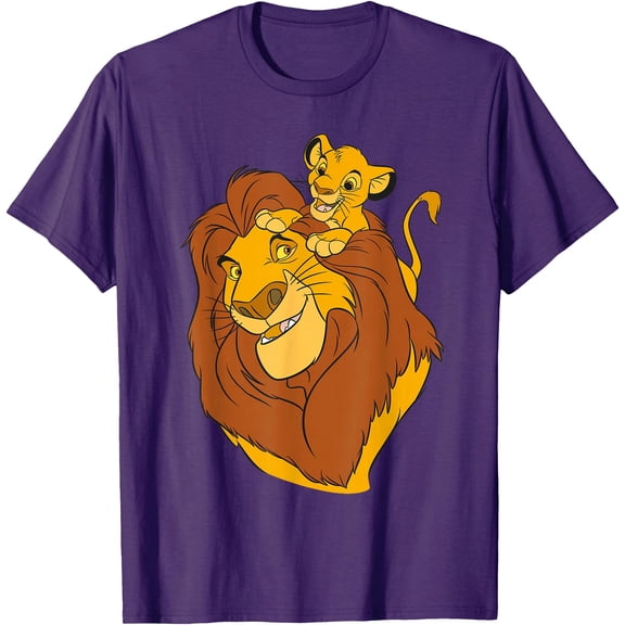 The Lion King Simba and Mufasa Father and Son DTG Print Unisex T-Shirt
