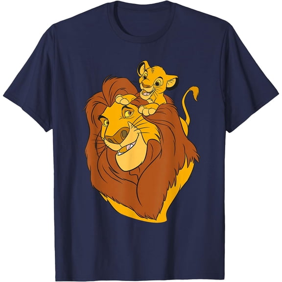 The Lion King Simba and Mufasa Father and Son DTG Print Unisex T-Shirt