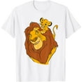 thumbnail image 1 of The Lion King Simba and Mufasa Father and Son DTG Print Unisex T-Shirt, 1 of 5
