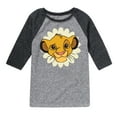 thumbnail image 1 of The Lion King - Simply Simba - Toddler & Youth Raglan Graphic T-Shirt, 1 of 5