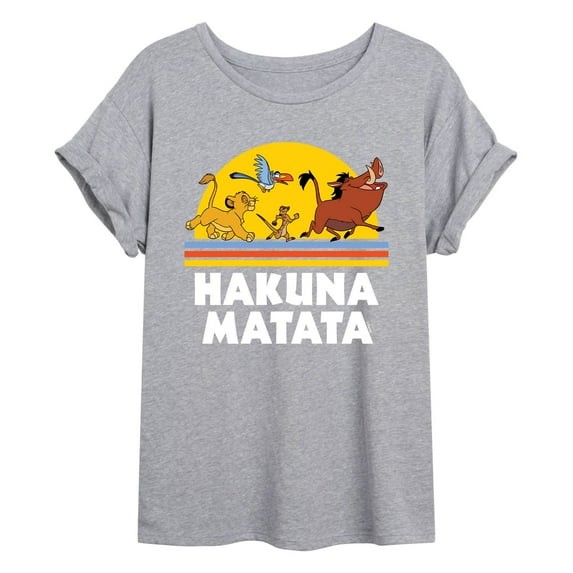 The Lion King - Sunset Art - Juniors Ideal Flowy Muscle T-Shirt