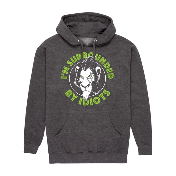 The Lion King - Surrounded By Idiots - Men's Pullover Hooded Fleece Sweatshirt