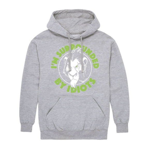 The Lion King - Surrounded By Idiots - Men's Pullover Hooded Fleece Sweatshirt