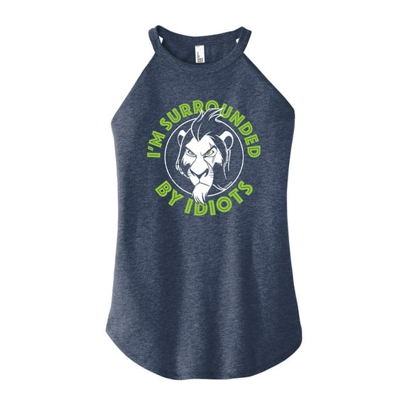 The Lion King - Surrounded by Idiots - Juniors High Neck Tank Top