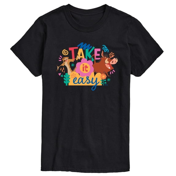 The Lion King - Take It Easy - Men's Short Sleeve Graphic T-Shirt