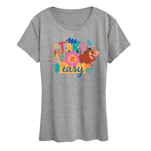 The Lion King - Take It Easy Women's Short Sleeve Graphic T-Shirt