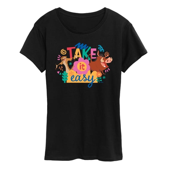 The Lion King - Take It Easy Women's Short Sleeve Graphic T-Shirt