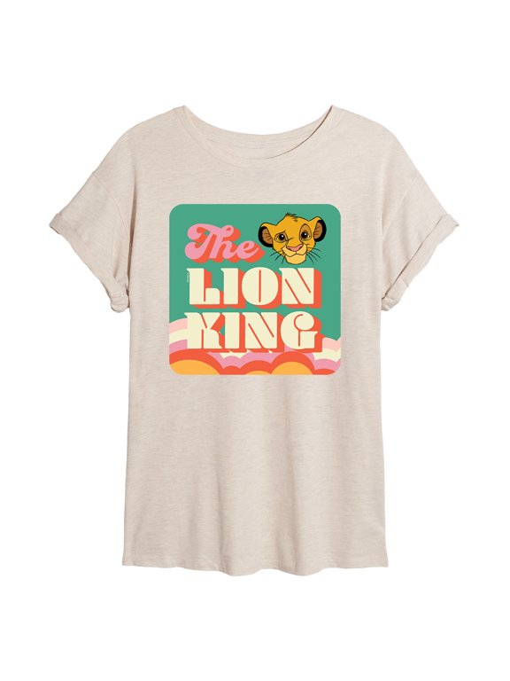 Disney - Simba Retro Logo Women's Relaxed Fit T-Shirt