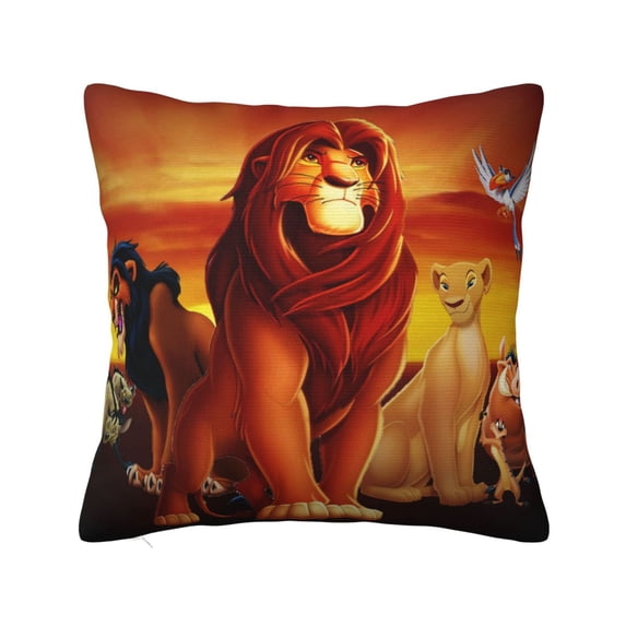 The Lion King Throw Pillow Cover Decoration Pillow Case Cushion Home Decor for Home Sofa Couch 20"x20"