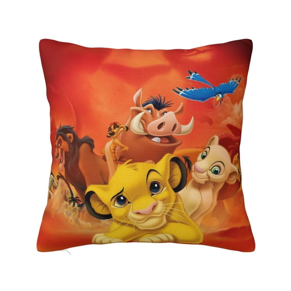 The Lion King Throw Pillow Cover Decoration Pillow Case Cushion Home Decor for Home Sofa Couch 20"x20"
