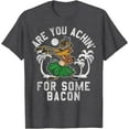 thumbnail image 1 of The Lion King Timon Achin' Bacon Distressed Hula DTG Print Unisex T-Shirt,Dark Heather Grey Color,Size 3XL, 1 of 5