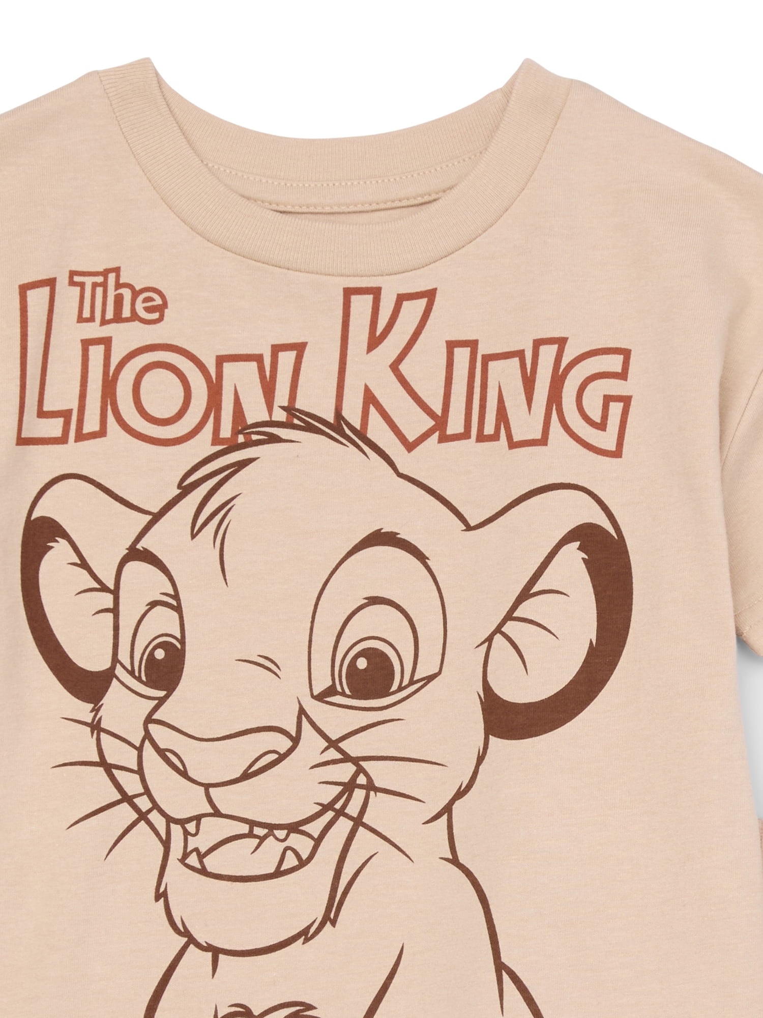 Babyhug Cotton Half Sleeves T-Shirt Lion King Print - White