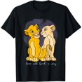 thumbnail image 1 of The Lion King Valentine's Day Simba & Nala Love Vintage DTG Print Unisex T-Shirt,Black Color,Size 3XL, 1 of 5
