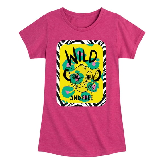 The Lion King - Wild & Free Simba - Toddler & Youth Girls Short Sleeve Graphic T-Shirt