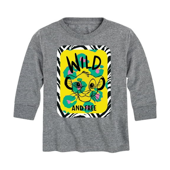 The Lion King - Wild & Free Simba - Toddler & Youth Long Sleeve Graphic T-Shirt