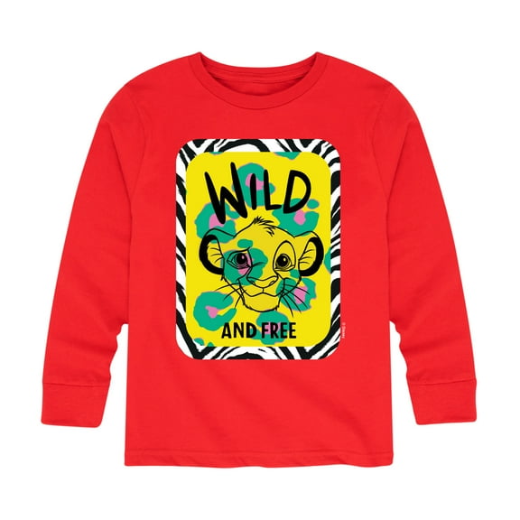 The Lion King - Wild & Free Simba - Toddler & Youth Long Sleeve Graphic T-Shirt