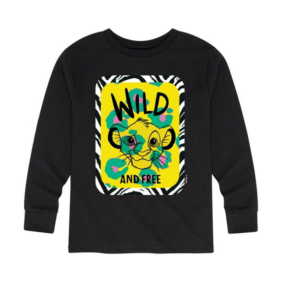 The Lion King - Wild & Free Simba - Toddler & Youth Long Sleeve Graphic T-Shirt