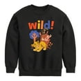 thumbnail image 1 of The Lion King - Wild! - Simon, Pumbaa, & Timon - Toddler & Youth Crewneck Fleece Sweatshirt, 1 of 5