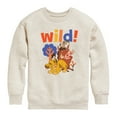 thumbnail image 1 of The Lion King - Wild! - Simon, Pumbaa, & Timon - Toddler & Youth Crewneck Fleece Sweatshirt, 1 of 5