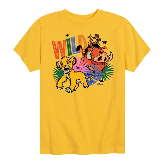 The Lion King - Wild Stamp - Youth Boys Short Sleeve Graphic T-Shirt