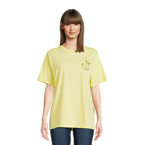 The Lion King Women’s Graphic Tee with Side Slits, Sizes XS-XXXL