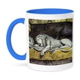 thumbnail image 1 of 3dRose, The Lion of Lucerne Circa 1885 Switzerland Vintage, 11oz Two-Tone Blue Mug, 1 of 7