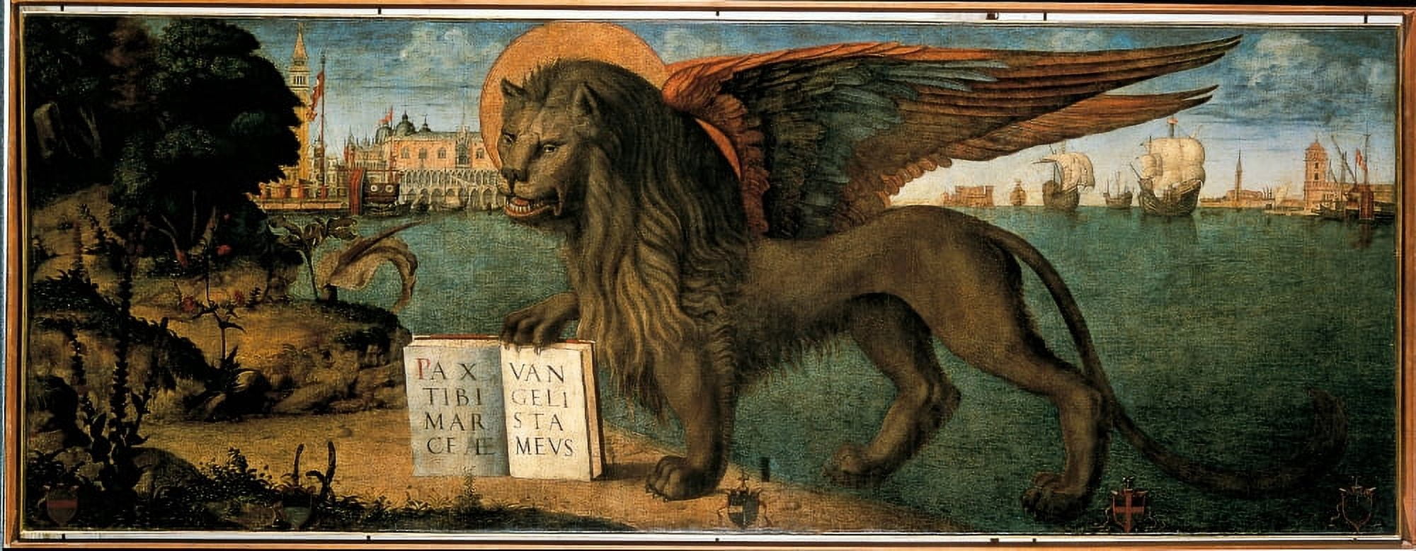 The Lion Of St Mark Canvas Art - (36 x 24)