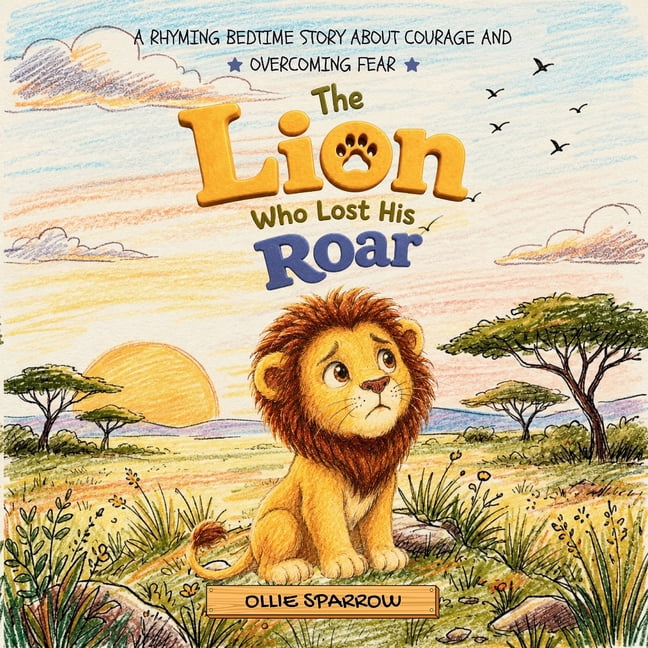 The Lion Who Lost His Roar: A rhyming bedtime story for ages 3-5 about Courage and overcoming fear, (Paperback)