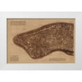 thumbnail image 1 of The Lionel Pincus and Princess Firyal Map Division 24x17 White Modern Wood Framed Museum Art Print Titled - New York City Detail-photographed from two miles up in the air, 1 of 4