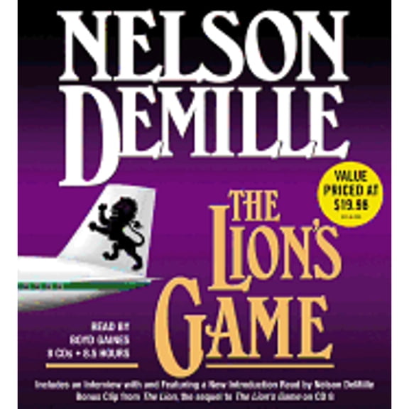 Pre-Owned The Lion's Game (Audiobook) by Nelson DeMille, Boyd Gaines