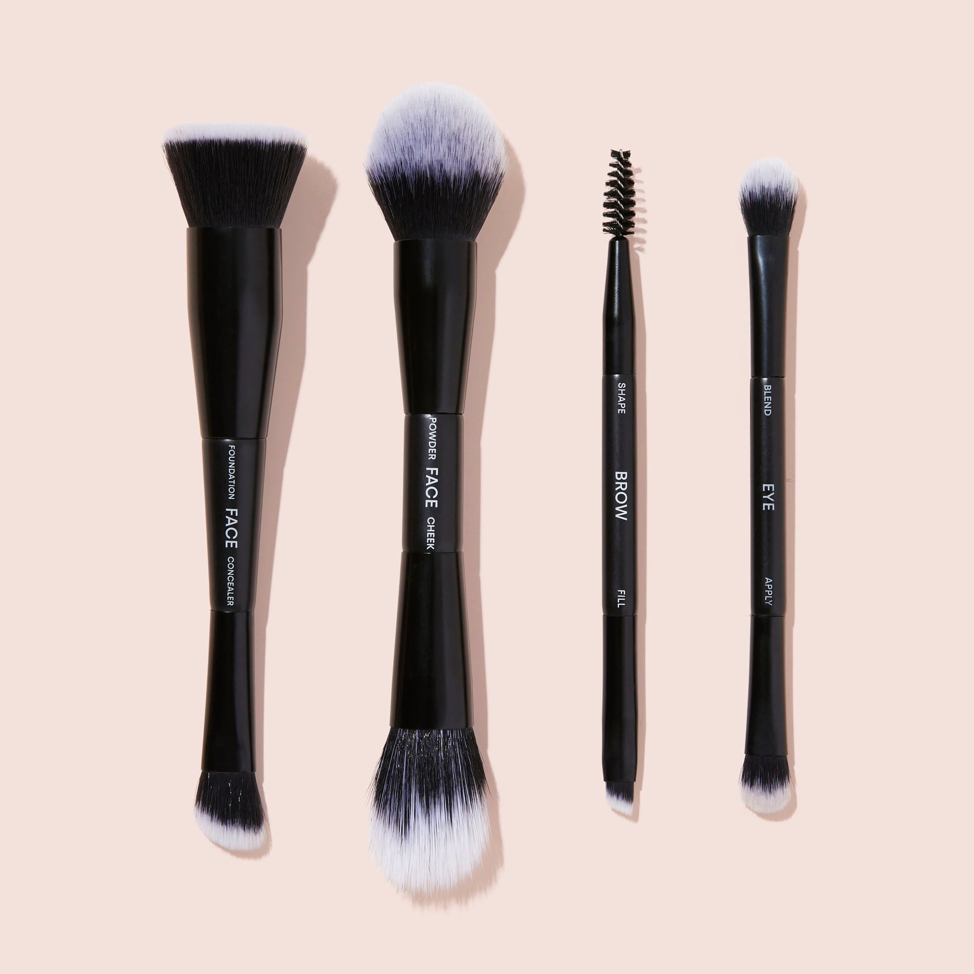 The Lip Bar Double Duty Dual Ended Face Makeup Brush Kit