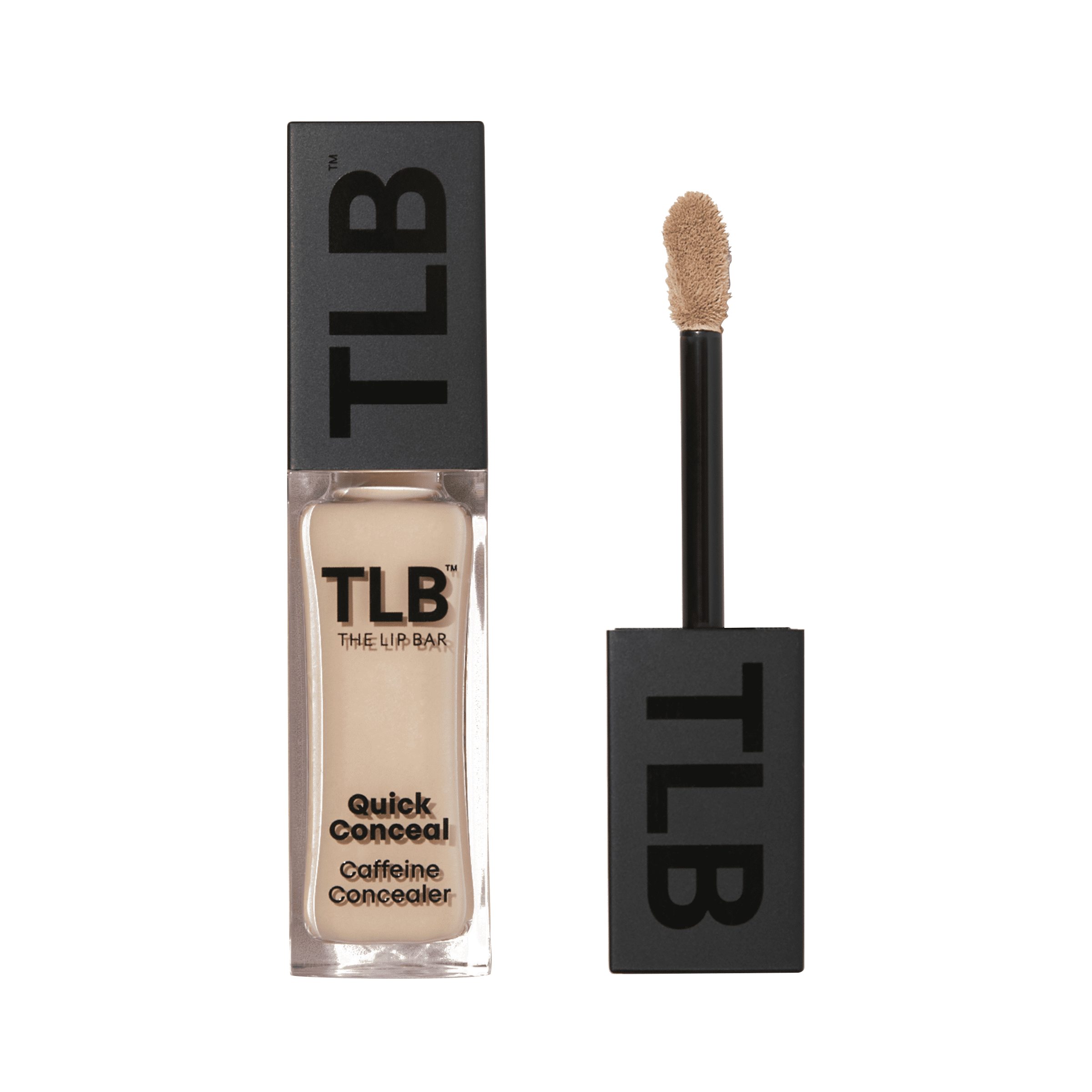 The Lip Bar Quick Conceal Caffeine Concealer, Ivory 1.0, Medium Coverage, Hydrating, Brightening