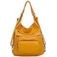 thumbnail image 1 of The Lisa Convertible Backpack Crossbody Bag by Ampere Creations - Mustard, 1 of 8