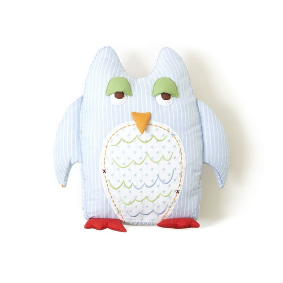 The Little Acorn "Webster" Owl Tooth-Fairy Pillow - Blue