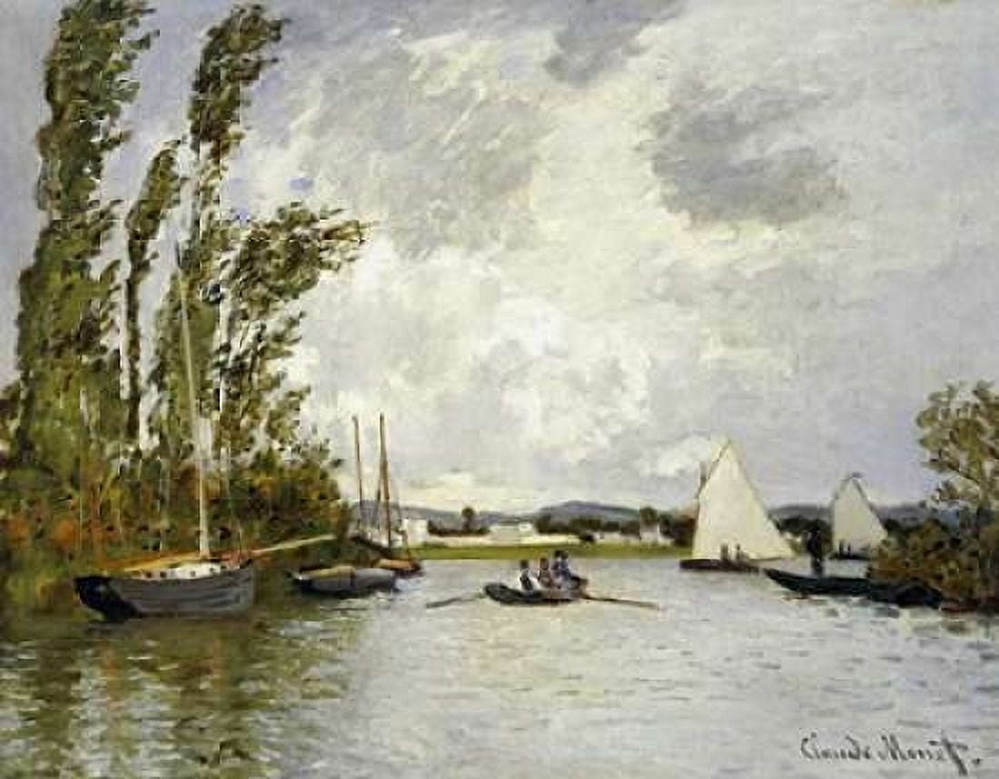 The Little Branch of the Seine Canvas Art - Claude Monet (22 x 28)
