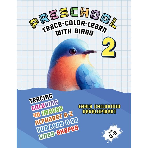 The Little Fingers' Great Tracing Quest Preschool: Trace-Color-Learn with Birds 2, (Paperback)