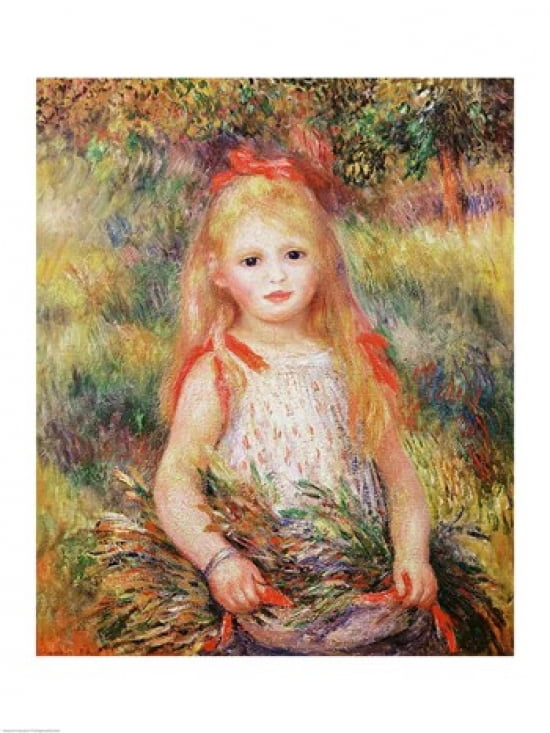 The Little Gleaner 1888 Canvas Art - Pierre-Auguste Renoir (18 x 24)
