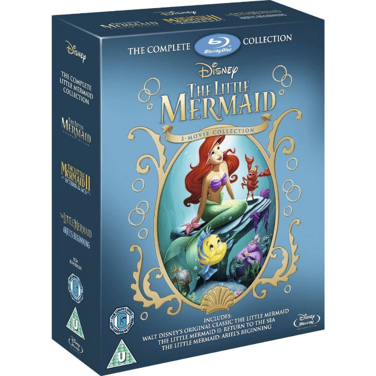 BUENA VISTA HOME ENTERTAINMENT The Little Mermaid: 3-Movie Collection (Blu-ray), Disney, Action & Adventure